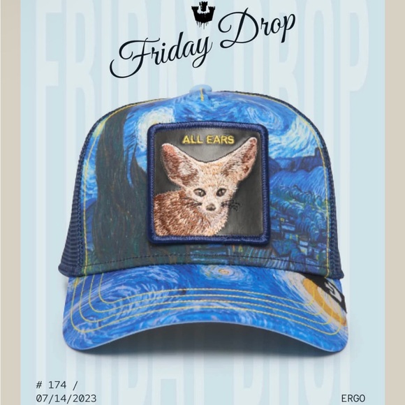 Goorin Bros Accessories - Goorin Bros All Ears Blue and Van Gogh Fox Hat Friday Drop LE